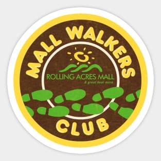 Rolling Acres Mall Mall Walkers Club Sticker